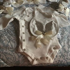 Angel wings baby set